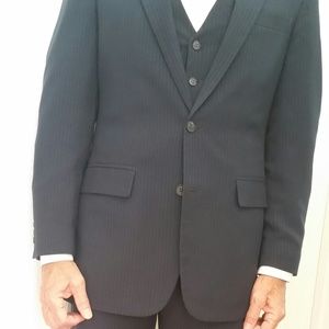 Blue 3 piece Pin Stripe Suit